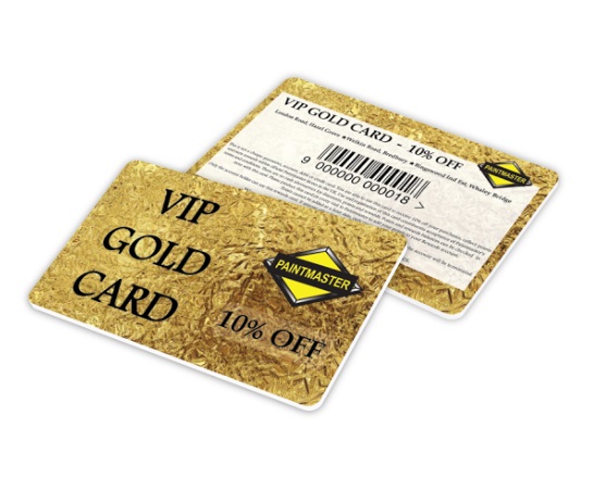 Paintmaster Gold Card