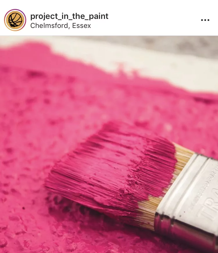 Pink Paint outdoors