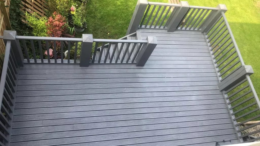 Wooden Decking in Back garden